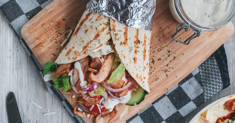 Verantwoorde döner wraps