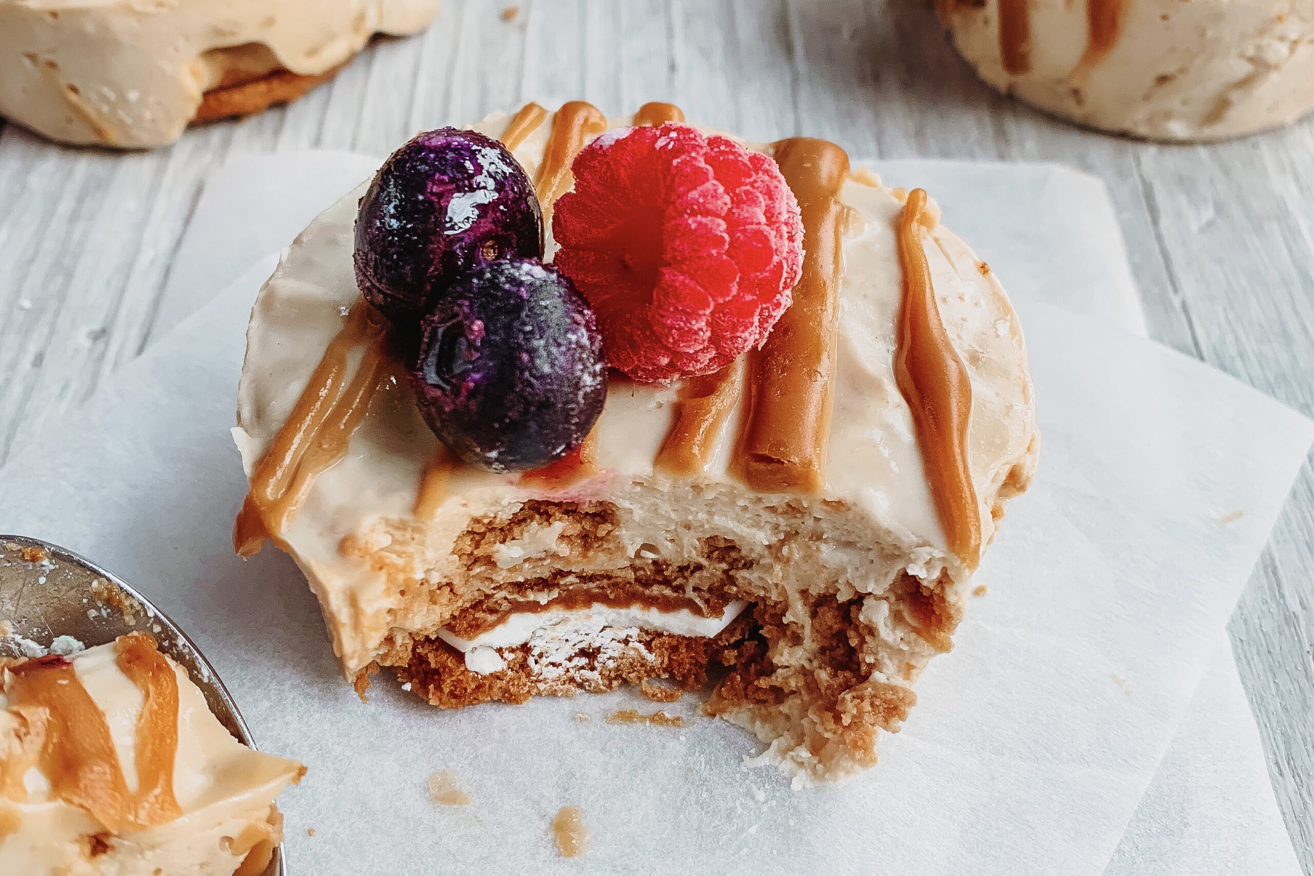 Mini speculoos cheesecake