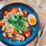 Truffelpasta 2.0 met pulled chicken en champignons